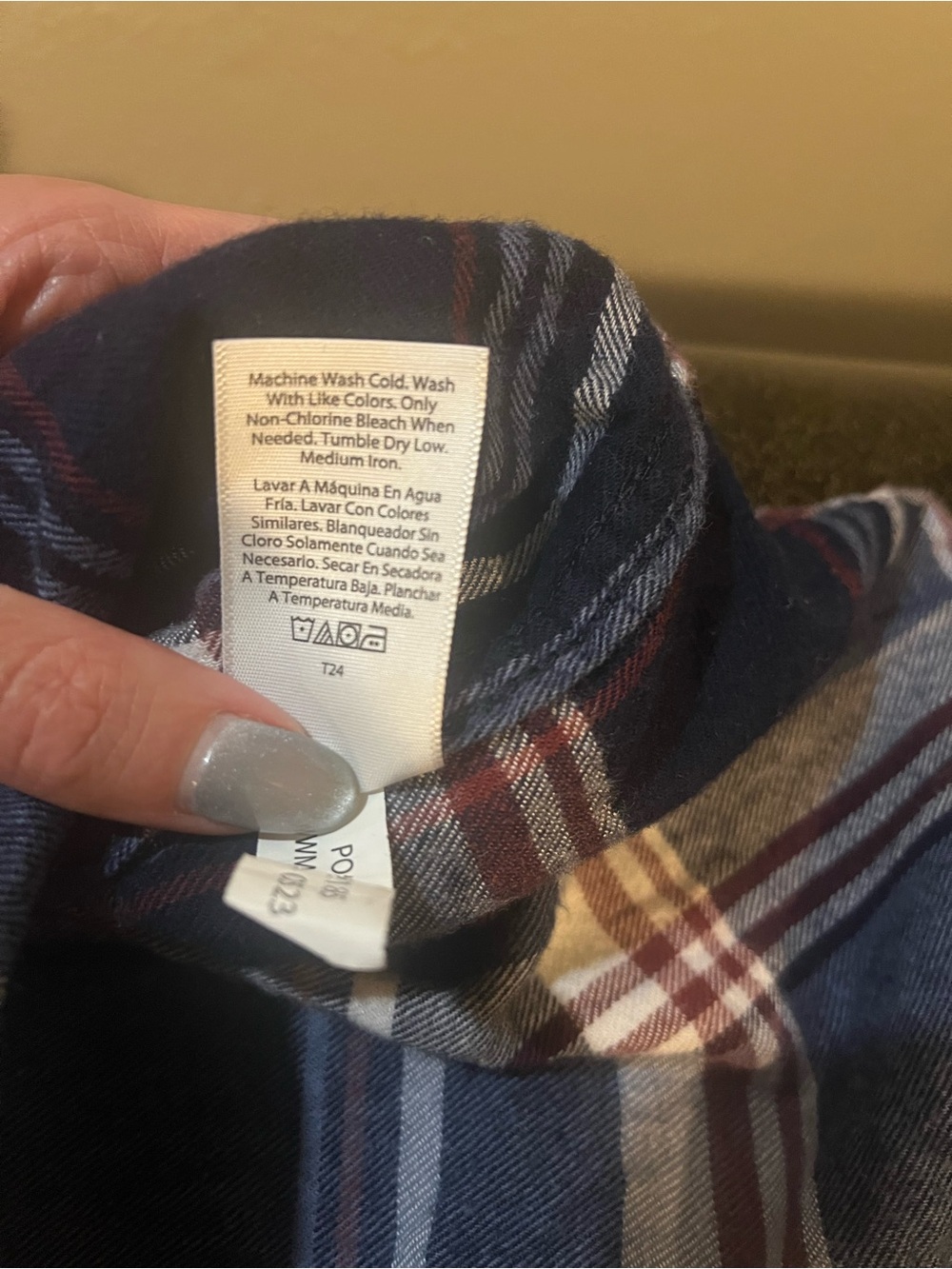 George Mens Flannel Large - Picture 5 of 10
